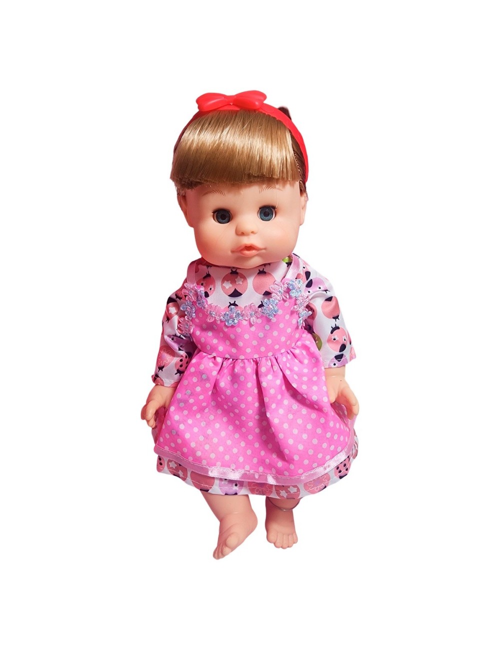 Muñeca Bebe Realista Con Tetero Secador De Juguete Niñas