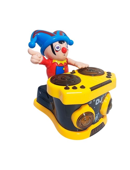 Payaso Robot Dj Musica Movimiento Luces Juguete + Baterias