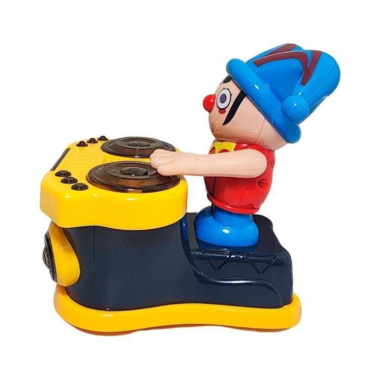 Payaso Robot Dj Musica Movimiento Luces Juguete + Baterias