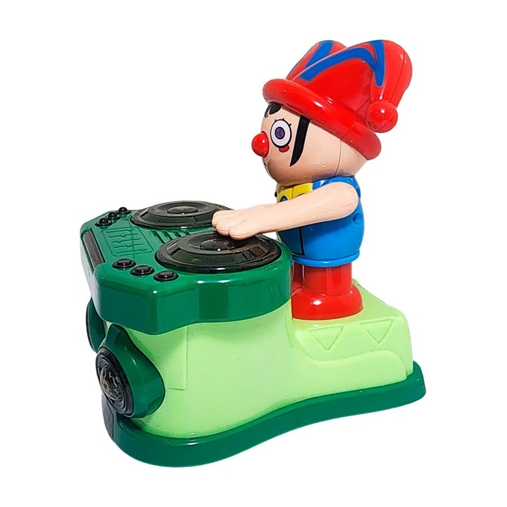 Payaso Robot Dj Musica Movimiento Luces Juguete + Baterias