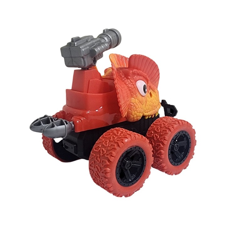 Carro Monster De Cuerda Dinosaurio Lanzador De Dardos