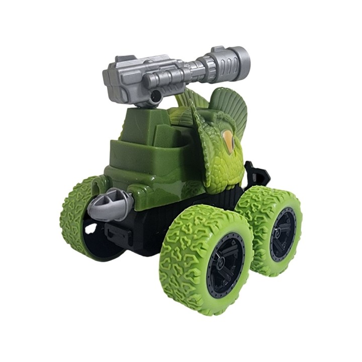 Carro Monster De Cuerda Dinosaurio Lanzador De Dardos