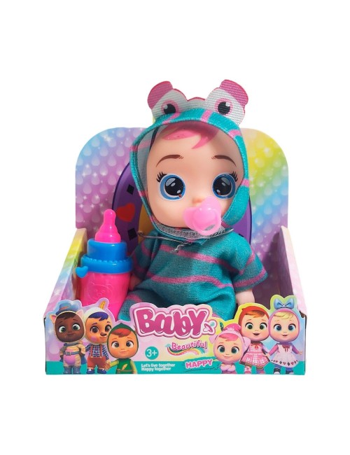 Muñeca Mini Pijama Colores + Chupo Y Tetero Juguete Niñas