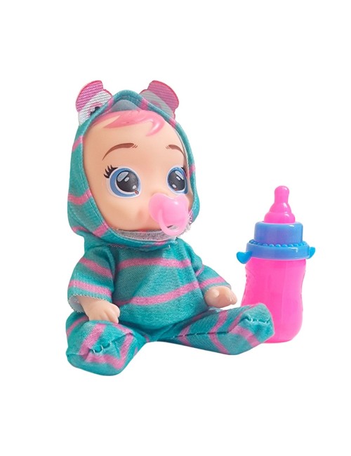 Muñeca Mini Pijama Colores + Chupo Y Tetero Juguete Niñas