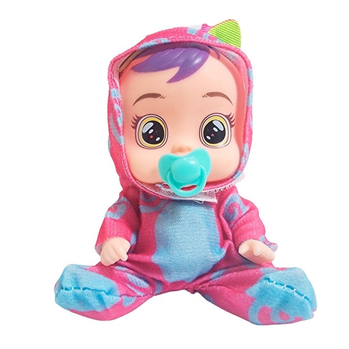 Muñeca Mini Pijama Colores + Chupo Y Tetero Juguete Niñas