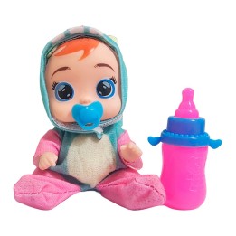 Muñeca Mini Pijama Colores + Chupo Y Tetero Juguete Niñas
