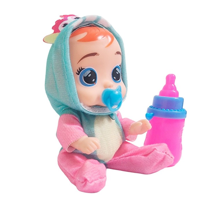 Muñeca Mini Pijama Colores + Chupo Y Tetero Juguete Niñas