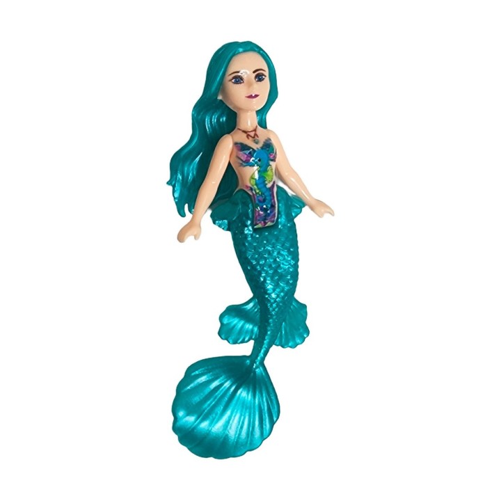 Muñeca Sirena Con Hija Sirena + Accesorios Juguete Niñas