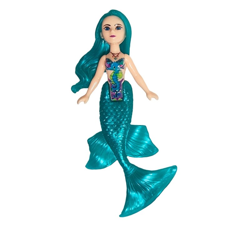 Muñeca Sirena Con Hija Sirena + Accesorios Juguete Niñas