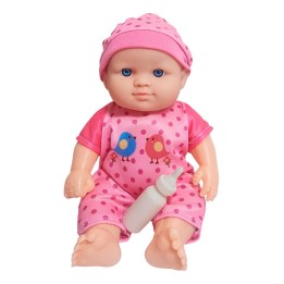 Muñeca Con Vestido Figura + Tetero Juguete Niñas