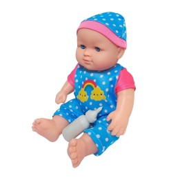 Muñeca Con Vestido Figura + Tetero Juguete Niñas