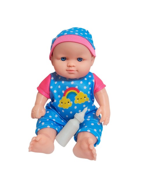 Muñeca Con Vestido Figura + Tetero Juguete Niñas