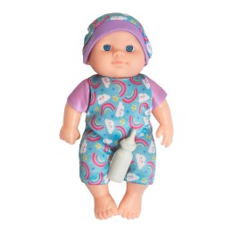 Muñeca Con Vestido Figura + Tetero Juguete Niñas