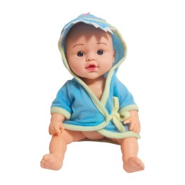 Muñeco Bebe Bata De Baño + Accesorios Juguete Niñas