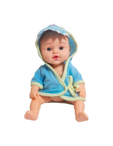Muñeco Bebe Bata De Baño + Accesorios Juguete Niñas