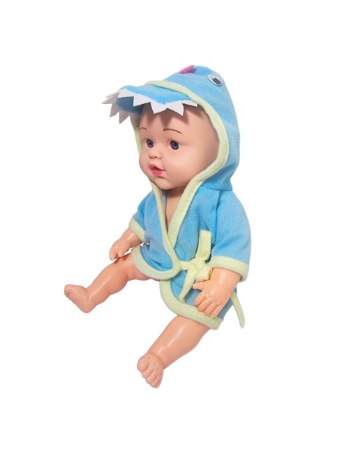 Muñeco Bebe Bata De Baño + Accesorios Juguete Niñas