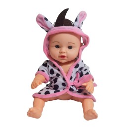 Muñeco Bebe Bata De Baño + Accesorios Juguete Niñas
