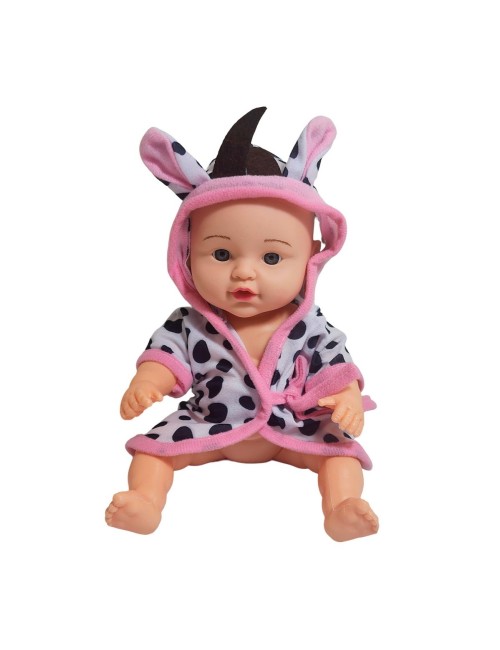 Muñeco Bebe Bata De Baño + Accesorios Juguete Niñas