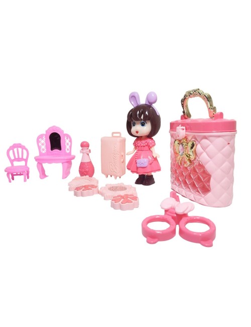 Muñeca Juguete Niñas + Accesorio Belleza Tocador Interactivo