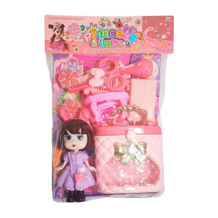 Muñeca Juguete Niñas + Accesorio Belleza Tocador Interactivo