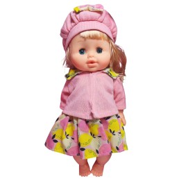 Muñeca Bebe Realista Con Vestido Tetero Peine Bacinilla Niña