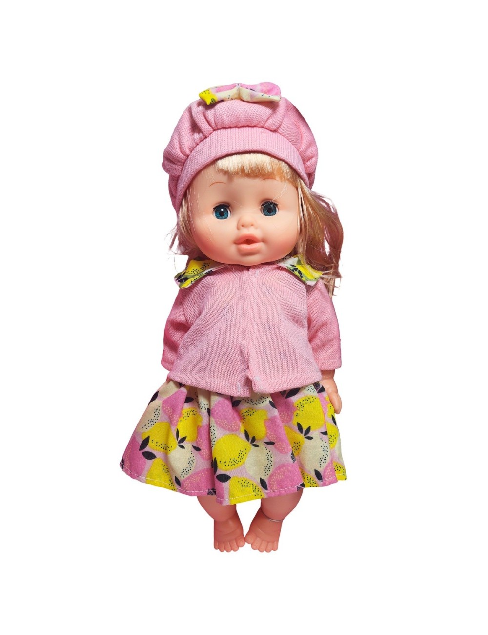 Muñeca Bebe Realista Con Vestido Tetero Peine Bacinilla Niña