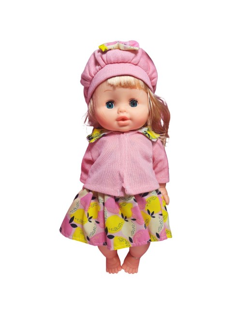 Muñeca Bebe Realista Con Vestido Tetero Peine Bacinilla Niña