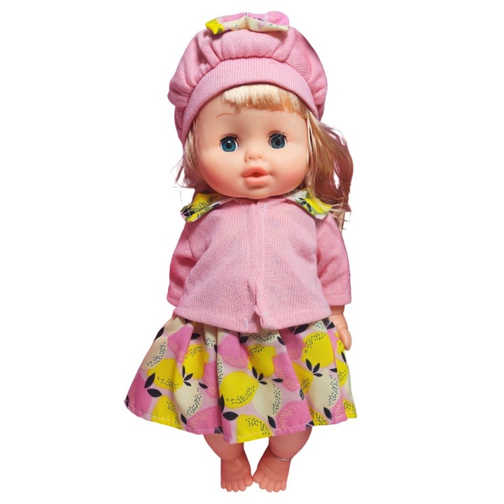 Muñeca Bebe Realista Con Vestido Tetero Peine Bacinilla Niña