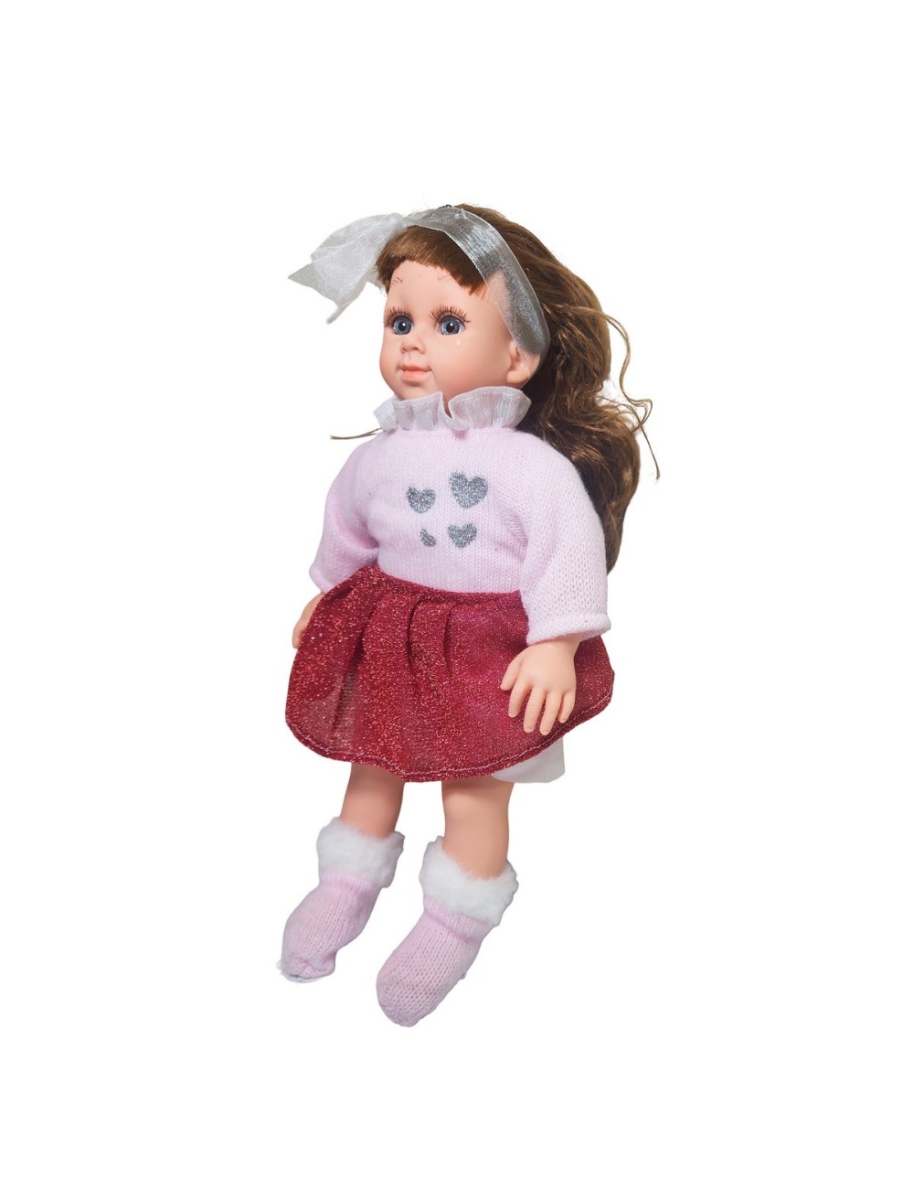 Mueñeca Bebe Realista Con Medias De Peluche Juguete Niñas