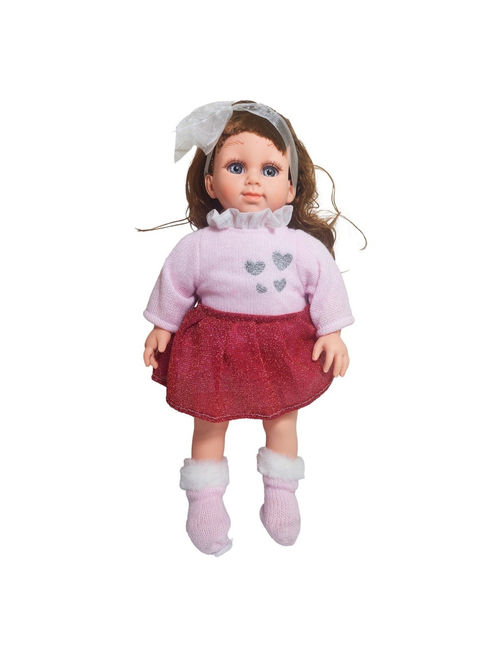 Mueñeca Bebe Realista Con Medias De Peluche Juguete Niñas