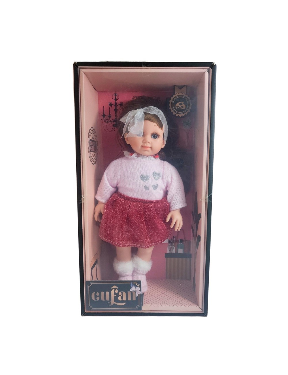 Mueñeca Bebe Realista Con Medias De Peluche Juguete Niñas