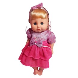 Muñeca Bebe Con Vestido + Accesorios Bacinilla Y Pañal