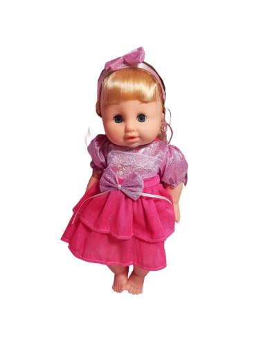 Muñeca Bebe Con Vestido + Accesorios Bacinilla Y Pañal