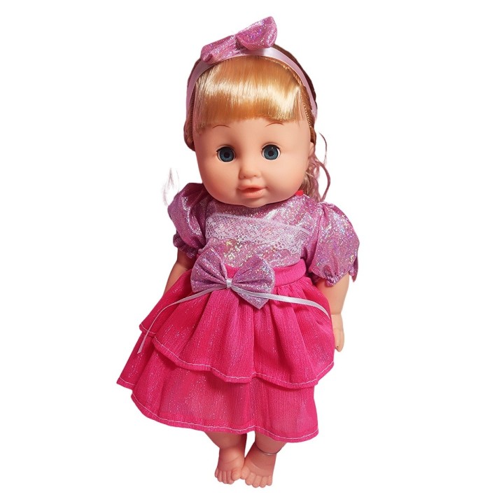 Muñeca Bebe Con Vestido + Accesorios Bacinilla Y Pañal