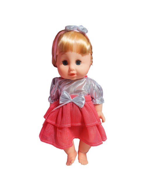 Muñeca Bebe Con Vestido + Accesorios Bacinilla Y Pañal