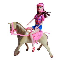 Muñeca Jinete Con Caballo Juguete Niñas + Accesorios