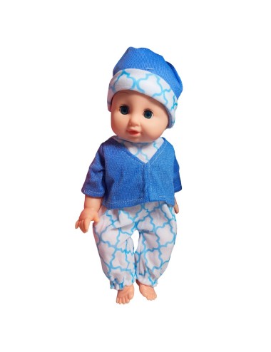 Muñeco Bebe Con Vestido +utencilios Juguete Niña Interactivo