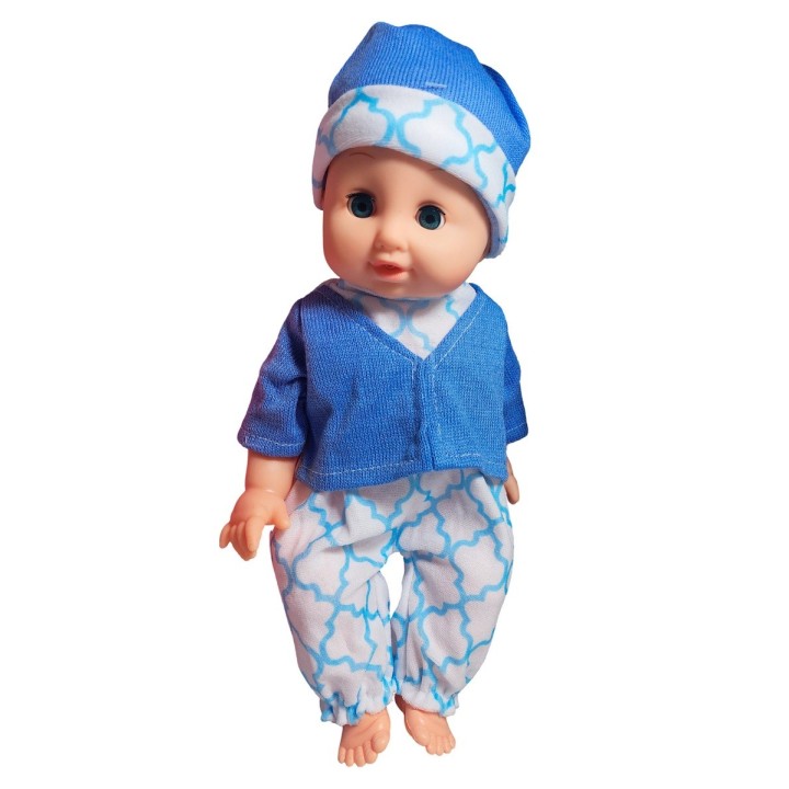 Muñeco Bebe Con Vestido +utencilios Juguete Niña Interactivo