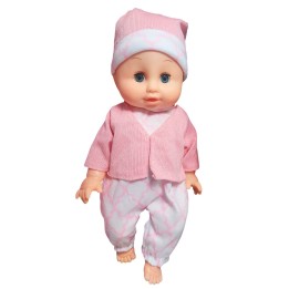 Muñeco Bebe Con Vestido +utencilios Juguete Niña Interactivo