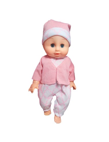 Muñeco Bebe Con Vestido +utencilios Juguete Niña Interactivo