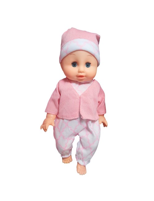 Muñeco Bebe Con Vestido +utencilios Juguete Niña Interactivo