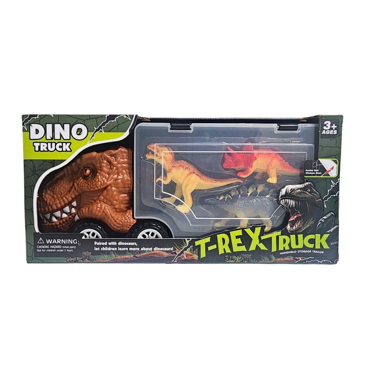 Tractumula Camion Dinosaurio Rex Transporte Juguete Niños