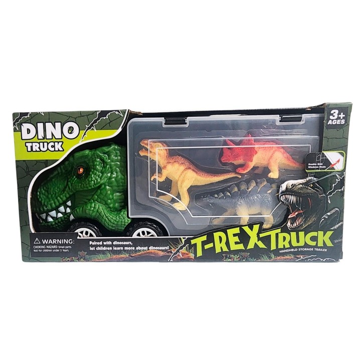 Tractumula Camion Dinosaurio Rex Transporte Juguete Niños