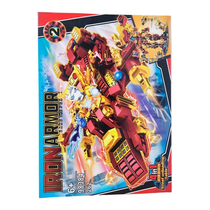 Super Heroe Nave Robot Figura Armable Armatodo Interactivo