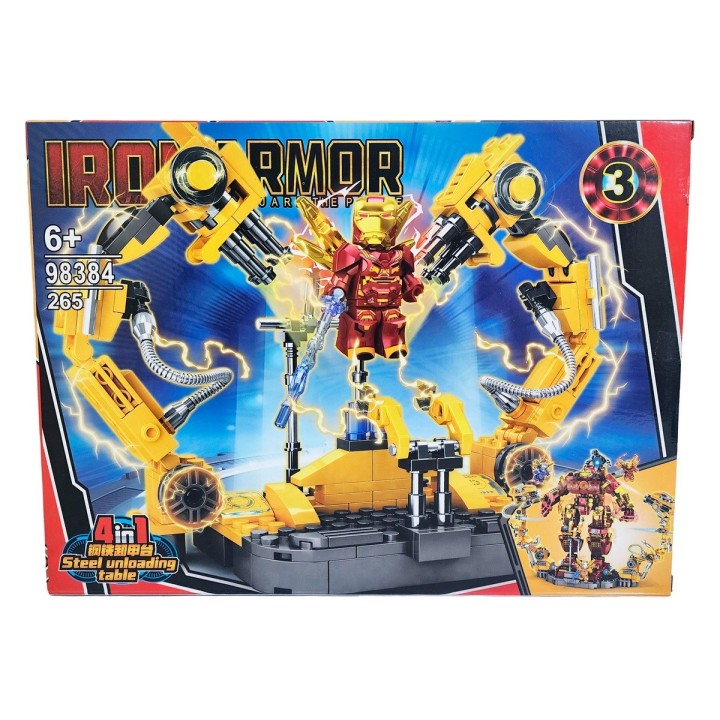 Super Heroe Robot Figura Armable Armatodo Interactivo