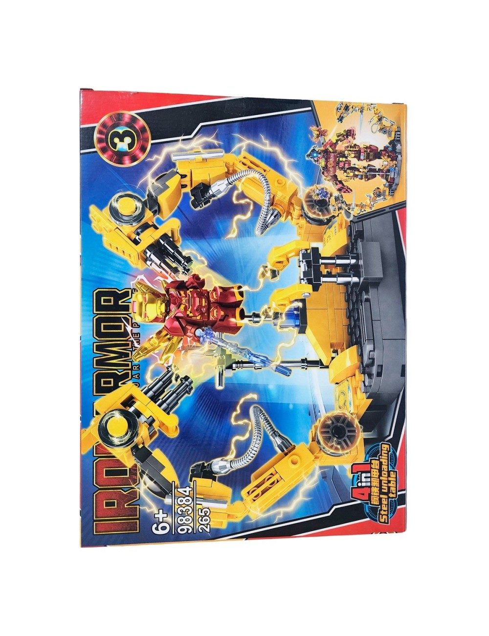 Super Heroe Robot Figura Armable Armatodo Interactivo