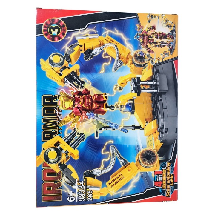Super Heroe Robot Figura Armable Armatodo Interactivo