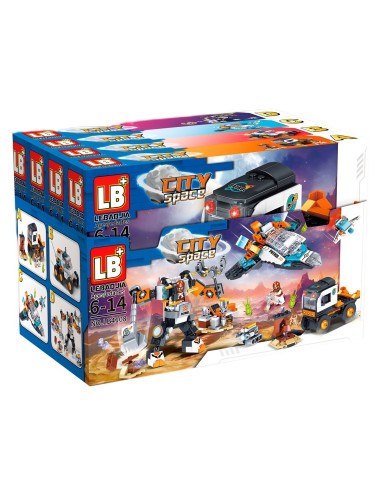 Figura Armable Armatodo Ciudad Espacial Nave Camiones