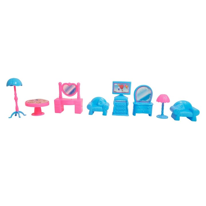 Casa De Muñeca Con Muebles Personajes Extra Grande Juguete