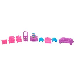 Casa De Muñeca Con Muebles Personajes Grande Juguete